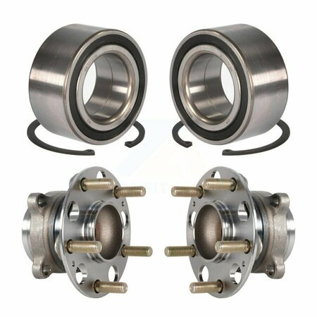 KUGEL Front Rear Wheel Bearing And Hub Assembly Kit For Honda Accord K70-101793